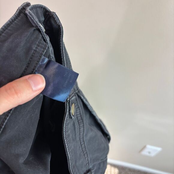 Pilcro Anthropologie The Demilune Black Bootcut Chino Pants Size 32 - Picture 8 of 9